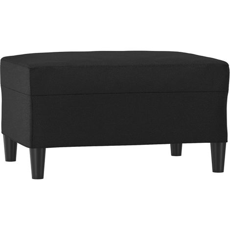 Repose-pied Noir 70x55x41 cm Similicuir