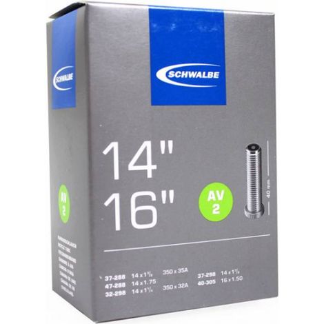 Schwalbe Fahrradschlauch AV2-40 32-44/288/305, 14"-16"