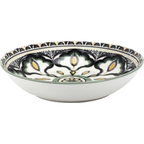 Assiette Creuse Mandala Soupe et Salade 20 cm Vert (1/5)