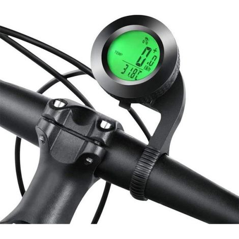 1 Compteur kilométrique,Vélo sans fil,Étanche,3 rétro-éclairages,Cycliste (1/4)