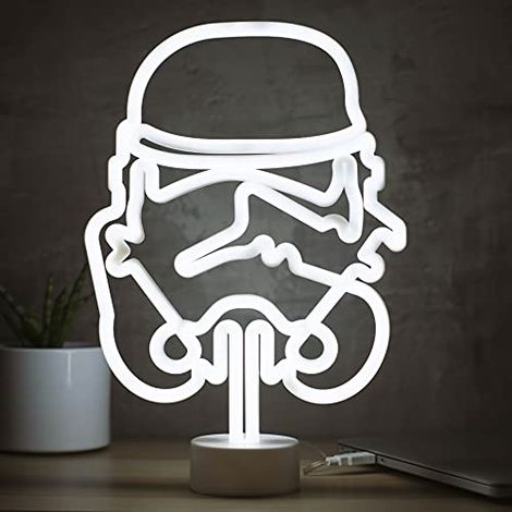 Lampada USB a LED al neon a forma di Stormtrooper di Star Wars per i fan di Star Wars. (1/4)