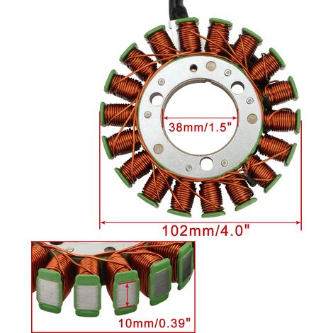 Generator paper pad + coil stator ignition GN250E 1996-2001 TU250 32101-38302 (1/4)