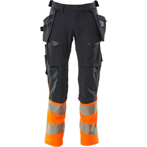 Mascot Hose mit Hängetaschen 19131-711-01014 Gr. 76C56 schwarzblau/hi-vis orange