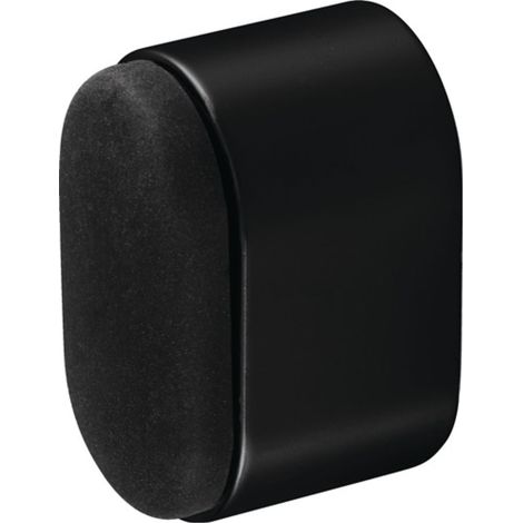 hermeta  tope  de  puerta  de  pared  4700/4702/4704  aluminio  anodizado  negro  L.25mm  -  4700-18E (1/3)