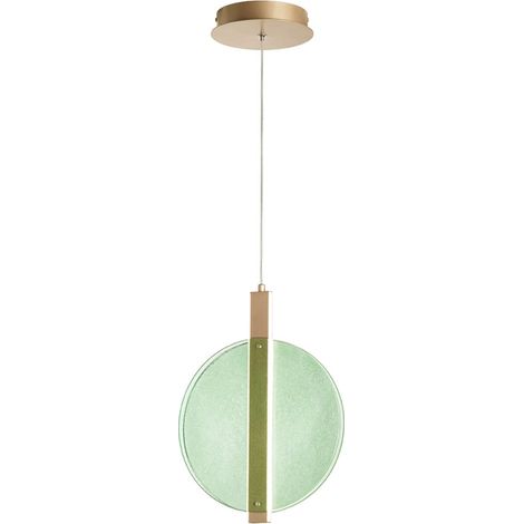 Suspension en verre et métal Ø30cm Juis S - Vert foncé (1/5)