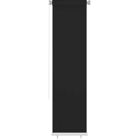 Store enrouleur extérieur pare-soleil et anti-UV en HDPE respirant noir 65 x 230 cm - PANGIVO (1/5)