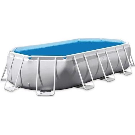 Telo a bolle per piscina ovale Intex UTF00148 - 4,00m x 2,00m - Blu - 120 micron (1/3)