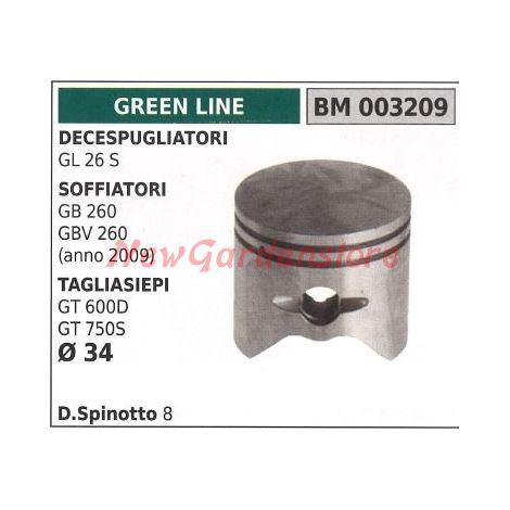 Pistón desbrozadora GL 26S cortasetos soplador Ø  39mm GREENLINE 003209
