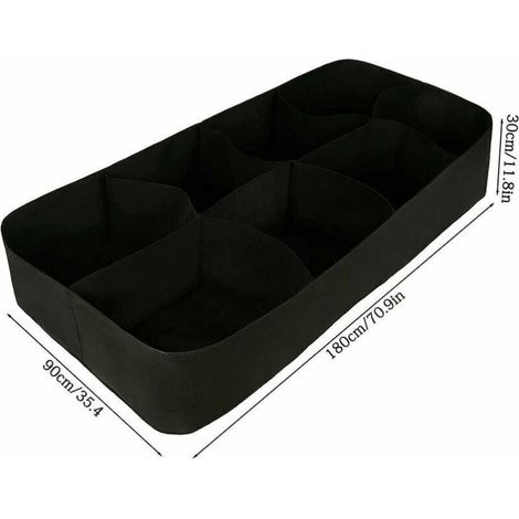 Lit surélevé rectangulaire de 0,9 x 1,8 m, sacs de lit surélevés en tissu Br-Life