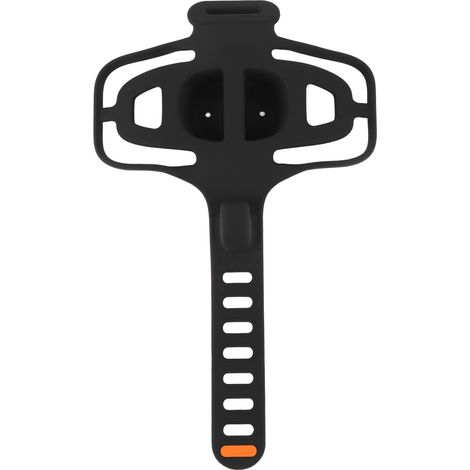 Support de téléphone pour vélo, sangle en silicone, fixation pour guidon de vélo de route/VTT, design monobloc, installation facile, noir (1/5)
