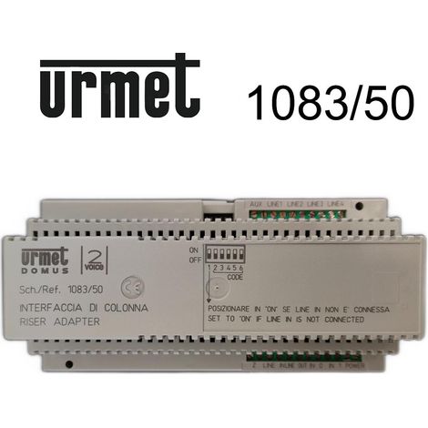 Interfaccia Per Colonne 2 Voice 10Md Din (Urmet Cod. 1083/50) (1/4)