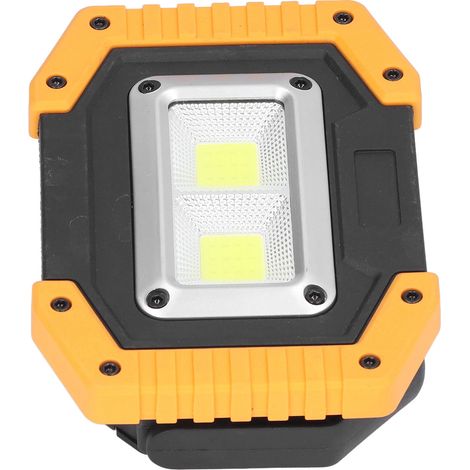 Wiederaufladbare COB-Arbeitsleuchte über USB, wasserdicht gemäß IP66, tragbar mit drehbarem Ständer für Kfz-Wartung und Camping. (1/5)