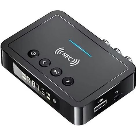 Récepteur NFC Bluetooth 5.0, émetteur Bluetooth FM, adaptateur Bluetooth 3-en-1 universel pour ordinateur (1/5)