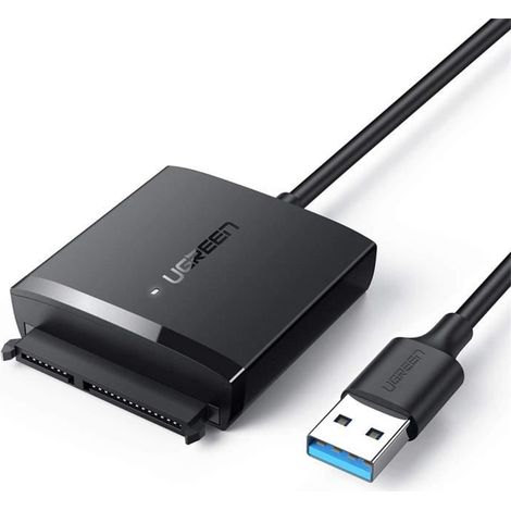 UGREEN Adaptateur USB 3.0 vers SATA Super Speed 5Gbps pour 2,5 et 3,5 Pouces HDD SSD Drives, Supporte UASP (1/4)