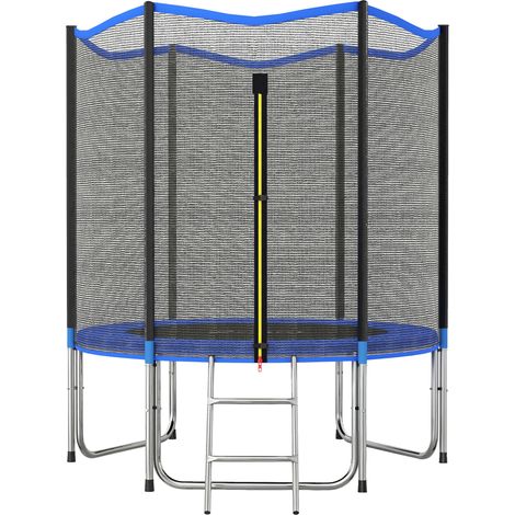 Gartentrampolin, 183 cm mit Sicherheitsnetz und Leiter