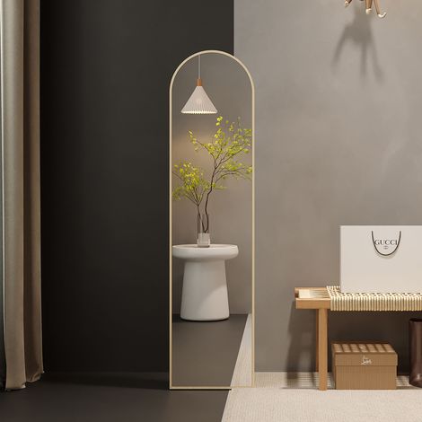 Miroir rectangulaire 40x30x160 cm naturel (1/5)