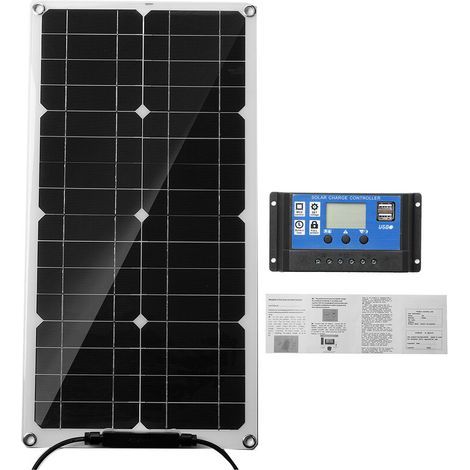 YMYNY 20 W tragbares Solarpanel-Set, 15 V-Ladegerät, 30 A-Controller (1/5)