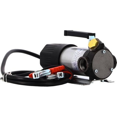 POMPE FUEL 12V 50L/M SEULE CABLE AVEC PINCE BATTERIES 2M RENSON