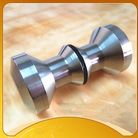 1 paire Bouton de porte, Porte de Douche Poignées pour Salle de Bain, Cuisine, Maison, Bureau, Hôtel, inox (1/4)