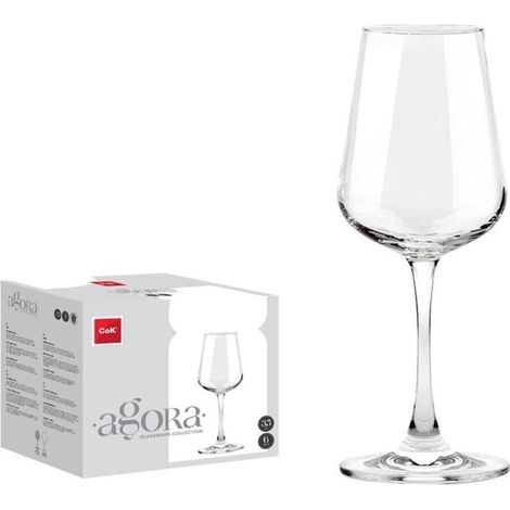 35 cls copa vino blanco agora diseño actual - caja 6 unidades