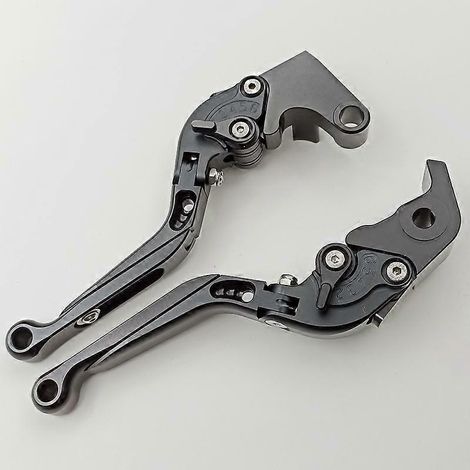 Pour Yamaha YZF R1 09-14 Réglage modifié Levier de frein, d'embrayage et de klaxon en alliage d'aluminium (Tout noir 1) (1/5)