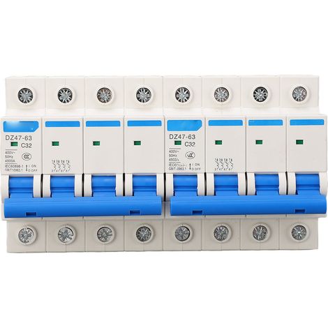 Disjoncteur de verrouillage 4P 32A 400V, commutateur de transfert d'air à double puissance, capacité de rupture 4500A