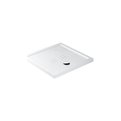 Piatto doccia quadrato in Ceramica GALASSIA 90x90 BIANCO LUCIDO H 6 cm con antiscivolo