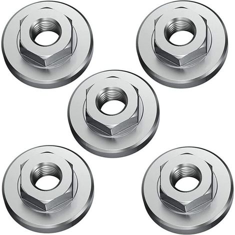 éCrou de Serrage Rapide éCrou de Blocage, 5 Serrage Rapide D'éCrou de Serrage, éCrou Accessoires Pour Toutes Les Meuleuses D'Angle (1/4)