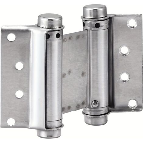 Lot de 2 Charnières à Ressort Double Action 7,62 cm en Acier Inoxydable 201 Pour Portes de Café et Salon (1/4)