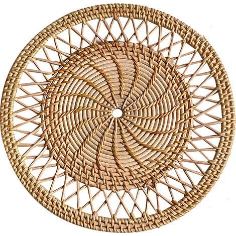 Tenda da porta - Decorazione murale appesa in rattan fatta a mano - Adatta per soggiorno, portico, casa - 30 cm (1/2)