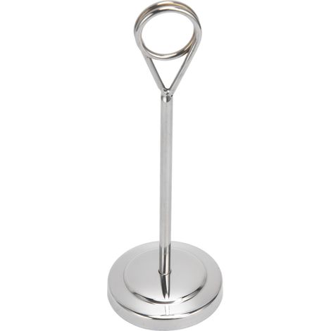 Porte-numéro de table en acier inoxydable, rond et stable, support photo pour hôtel, restaurant et maison (1/5)