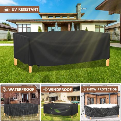 Housse de protection imperméable et résistante pour mobilier de jardin, 250 x 250 x 90 cm, anti-UV, Royaume-Uni (1/5)