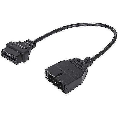 Car Diagnostic Tool OBD2 Connector Adapter for 12 Pin to OBD2 16 Pin Cable Auto Scanner Adapter (1/5)