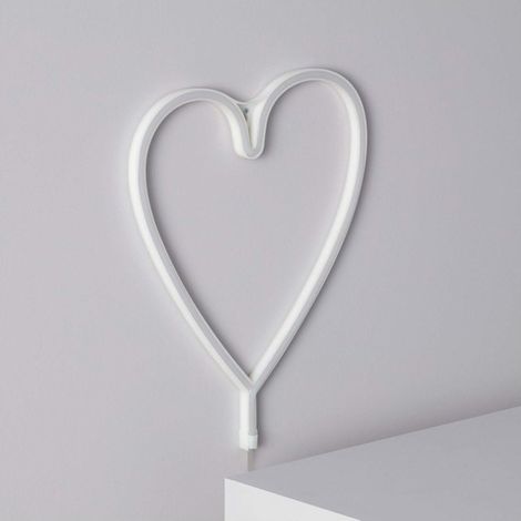 Neón LED Heart con Batería Rosa (1/5)