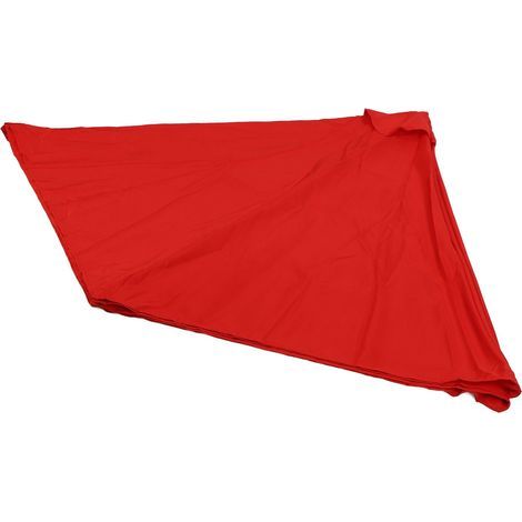 Patio umbrella canopy, water-resistant, UV protection, replacement polyester top cover for outdoor use, 8 ribs, red, 2.3m / 7.5ft (1/5)