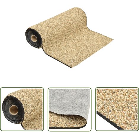 The Living Store Revêtement de pierre Sable naturel 500x60 cm - Revêtement De Pierre - Revêtement D'étang - Décoration D'étang - Accessoires D'étang - Ruisseau Artificiel (1/5)