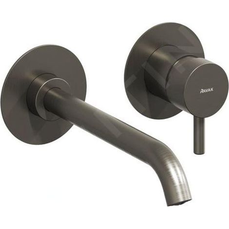 Ravak Espirit - Mitigeur de lavabo encastré, 2 trous, graphite brossé X070315 (1/3)