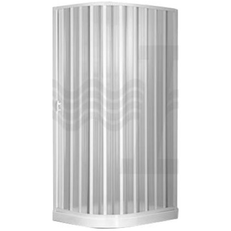 box doccia semicircolare asimmetrico soffietto Tina cm 70x90 dx (1/5)
