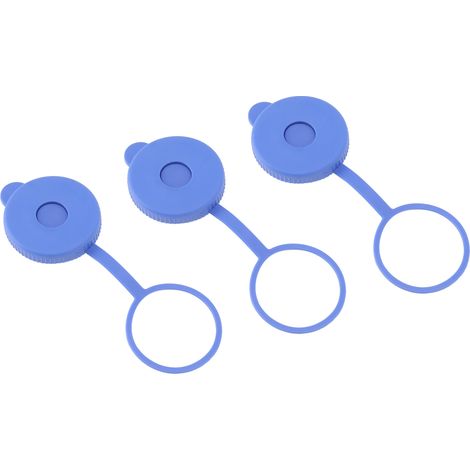 Lot de 3 bouchons pour bonbonne d'eau avec anneau de suspension, joint universel étanche, couvercle de rechange réutilisable pour bouteille d'eau de 5 gallons. (1/5)