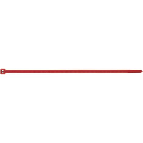 Colliers de serrage Nylon Rouge 4.8X290 - 10 pièces (1/4)
