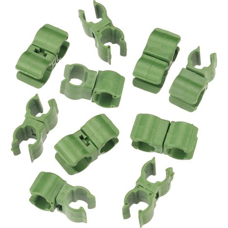 Masidef member of the würth group Sunflower FLOR78855 Cross Clips, Verde, 13x2x12 cm, 20 unità