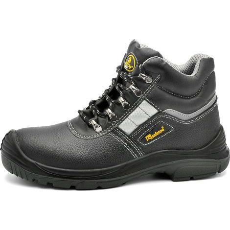 Chaussure de Securite Homme et Femme, 8027BN Basket de Securite Homme Montante Legere et Confortable, Botte de Securité du Travail de Haute Chantier, S3 Embout en Acier et Plaque en Acier (1/5)