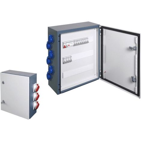 Coffret de distri Metal 6NF/3P+T16+32A/AU - Digital electric 31462