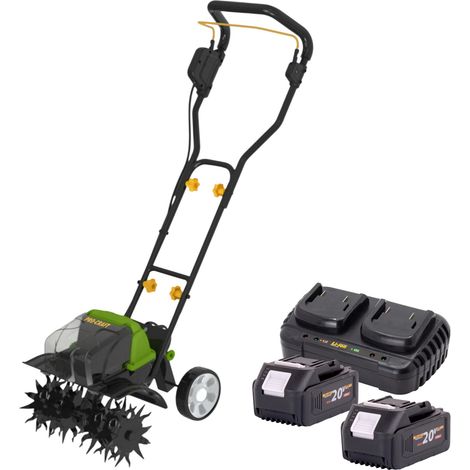 Procraft CT20/2bb Akku Kultivator 40 V ( 2x 20 V ) 360 mm Brushless + 2x Akku 4,0 Ah + Ladegerät (1/3)