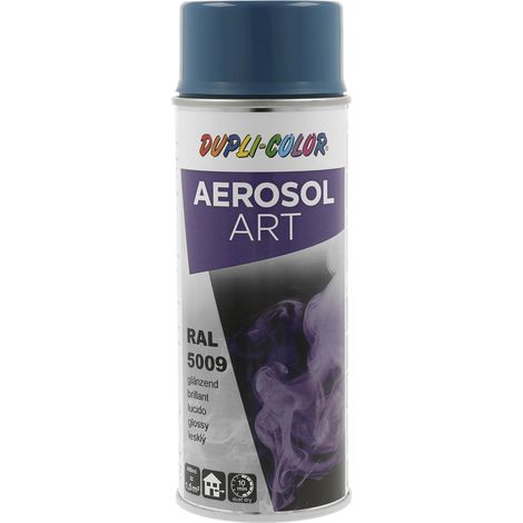 Dupli Color Aerosol Art Lackspray Graffiti Dose - wetterfest, lichtecht und UV-beständig - Graffiti-Spray 400ml, azurblau glänzend RAL 5009