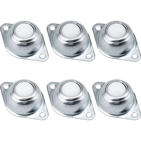 Lot de 6 Mini Roulette Transfert à Billes en Nylon Rouleaux à Billes pour Meuble
