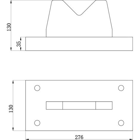 Bloc en V presses d'atelier 50 t 276 x 130 x 130mm MW Tools PBL50T