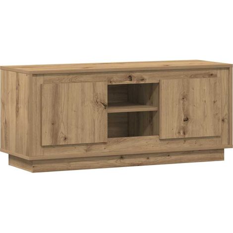 Maison Exclusive - Mobile TV Rovere artigianale 102 x 35 x 45 cm Legno multistrato