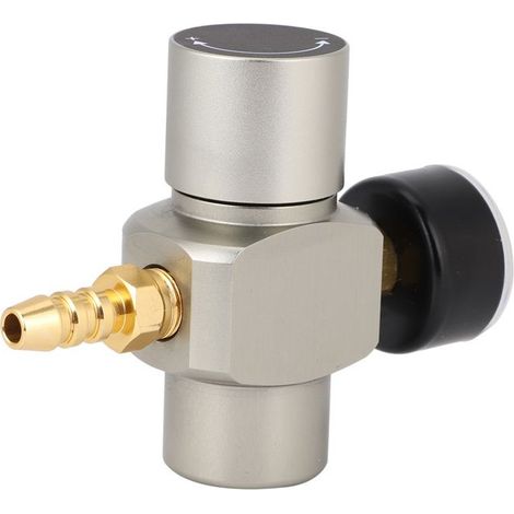 Tbest manomètre 3/8 pouces Connecteur Rapide 3/8 Pouces Manomètre CO2 Mini Régulateur de CO2 Manomètre en articles boucheuse (1/5)