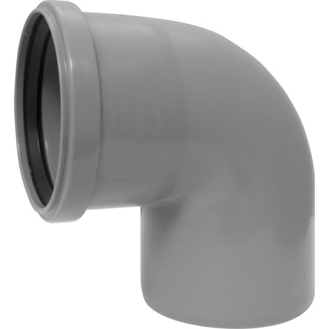 PESTAN - CURVA 87,5°-Ø50MM - IN POLIPROPILENE COLORE GRIGIO